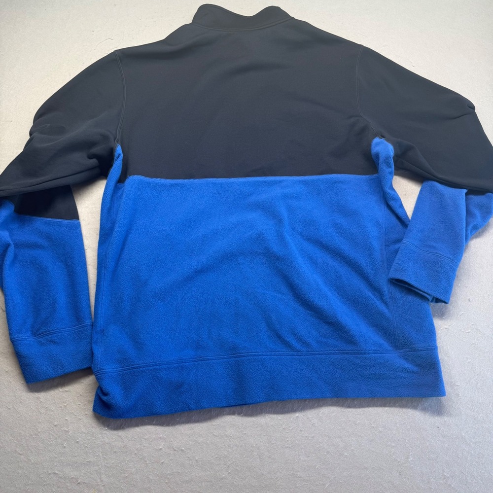Nike Jacket Mens Large Blue Black Therma-FIT Full Zip Colorblock Athletic Fleece - Picture 9 of 10